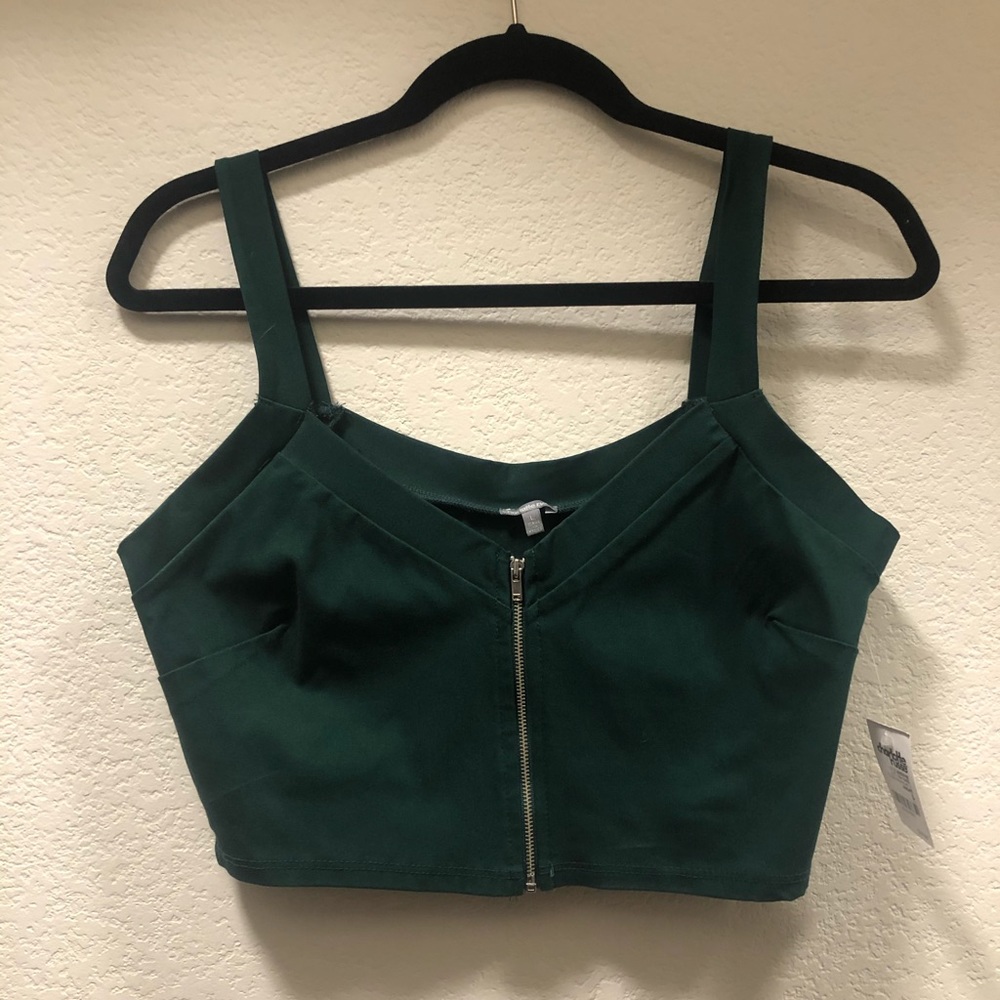 NEW Dark Green Crop Top